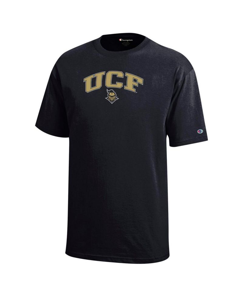 Big Boys and Girls Black UCF Knights Arch Over Logo T-Shirt