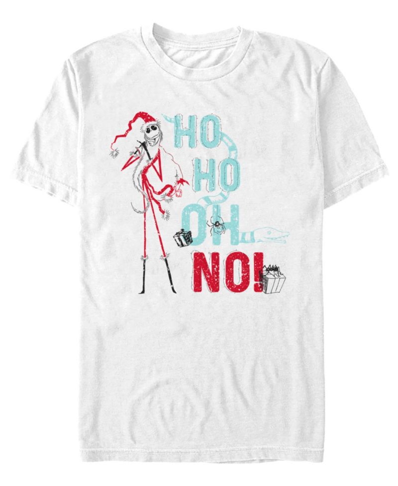 Men's Ho Ho Oh No Nightmare Before Christmas Regular-Fit T-Shirt
