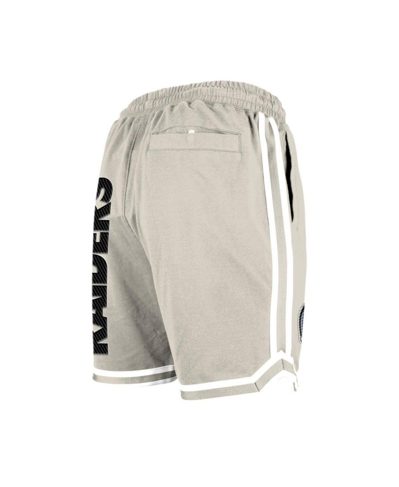 Men's Light Beige Las Vegas Raiders Stone Multi Patch Shorts
