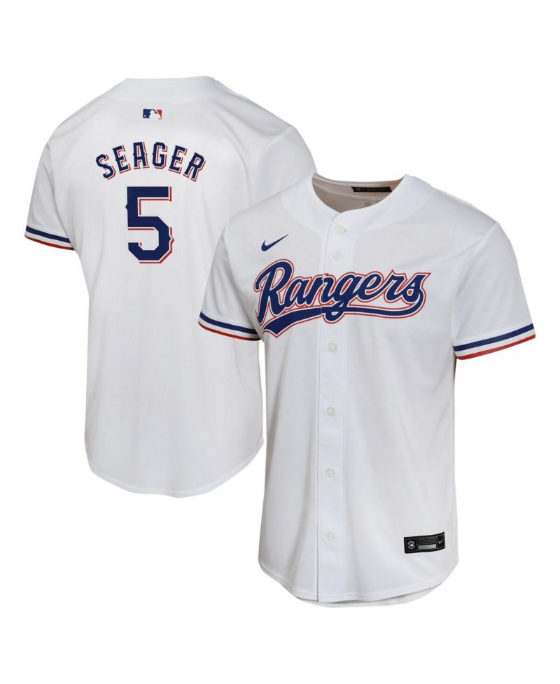 Big Boys and Girls Corey Seager White Texas Rangers Home Game Player Jersey
