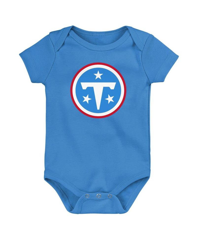 Baby Boys and Girls Light Blue Tennessee Titans Primary Logo Bodysuit