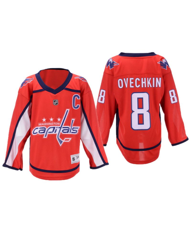 Big Boys and Girls Washington Capitals Home Replica Player Jersey - Alexander Ovechkin