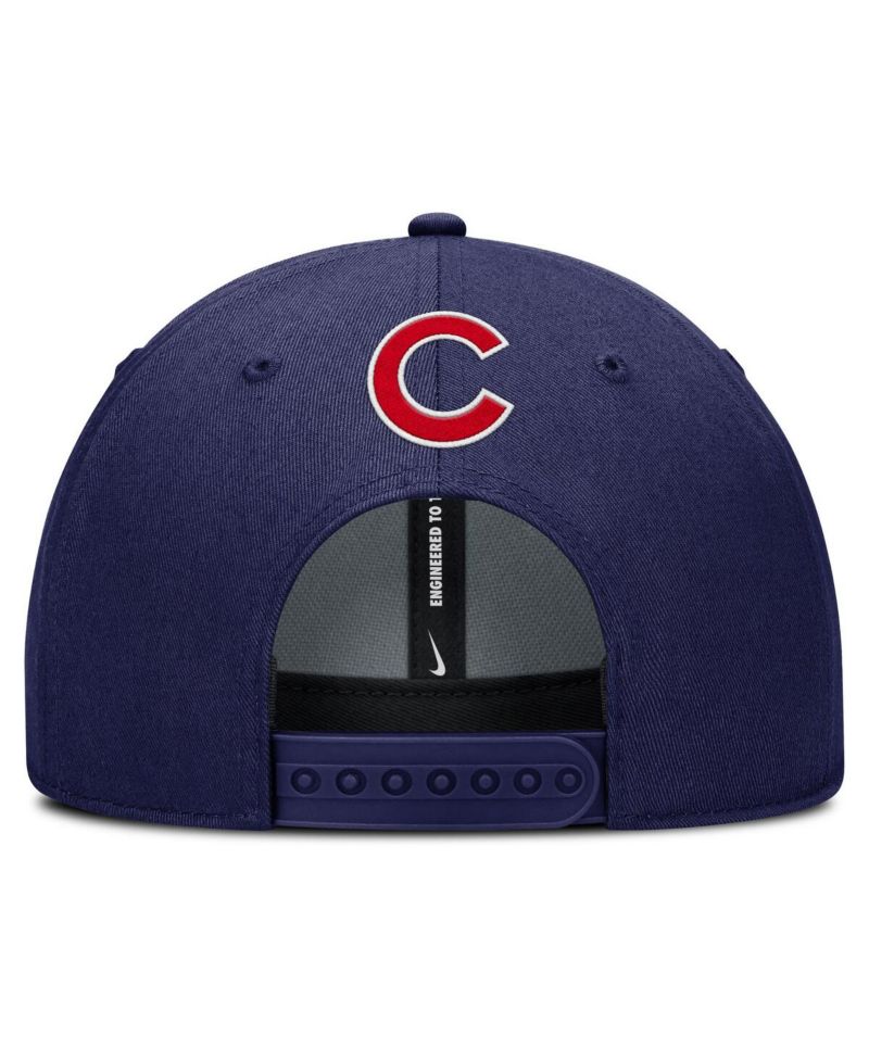 Men's Navy Chicago Cubs Rise Gaberdine Adjustable Hat