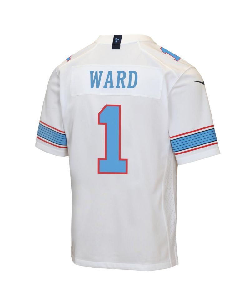 Big Boys and Girls Cameron Ward White Tennessee Titans Game Jersey