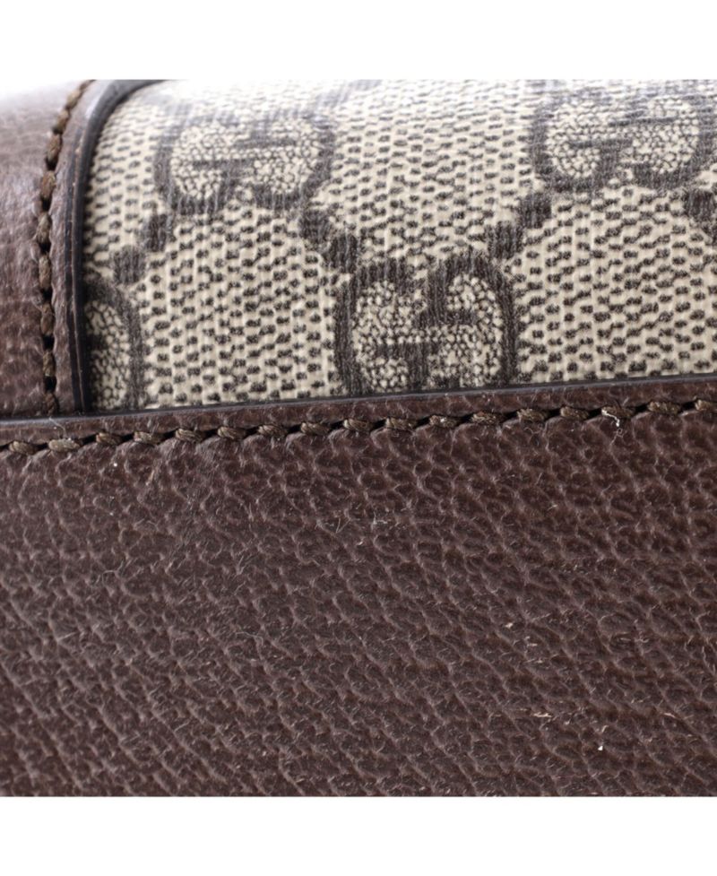 Small Ophidia Top Handle Tote GG Coated Canvas