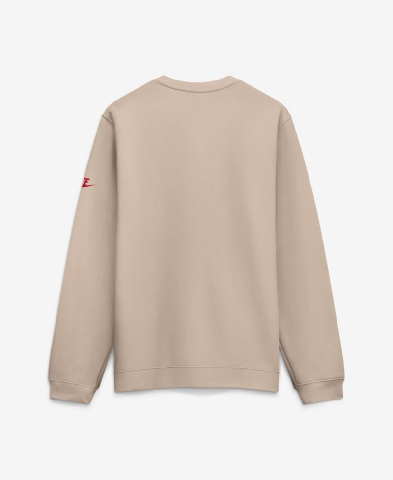 Men's Sand Buffalo Bills I-Formation Rewind Club Crew Sweatshirt