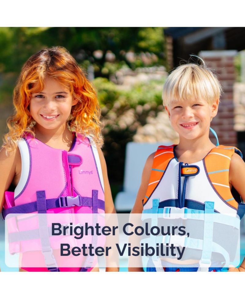 Swim Vest for Toddlers and Kids - CE-Certified Foam Panel Swimming Aid, Award-Winning Design, YKK Zip, Soft Neoprene Comfort