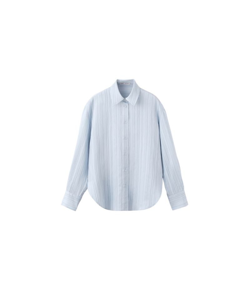 Women's Oversized-Striped Shirt