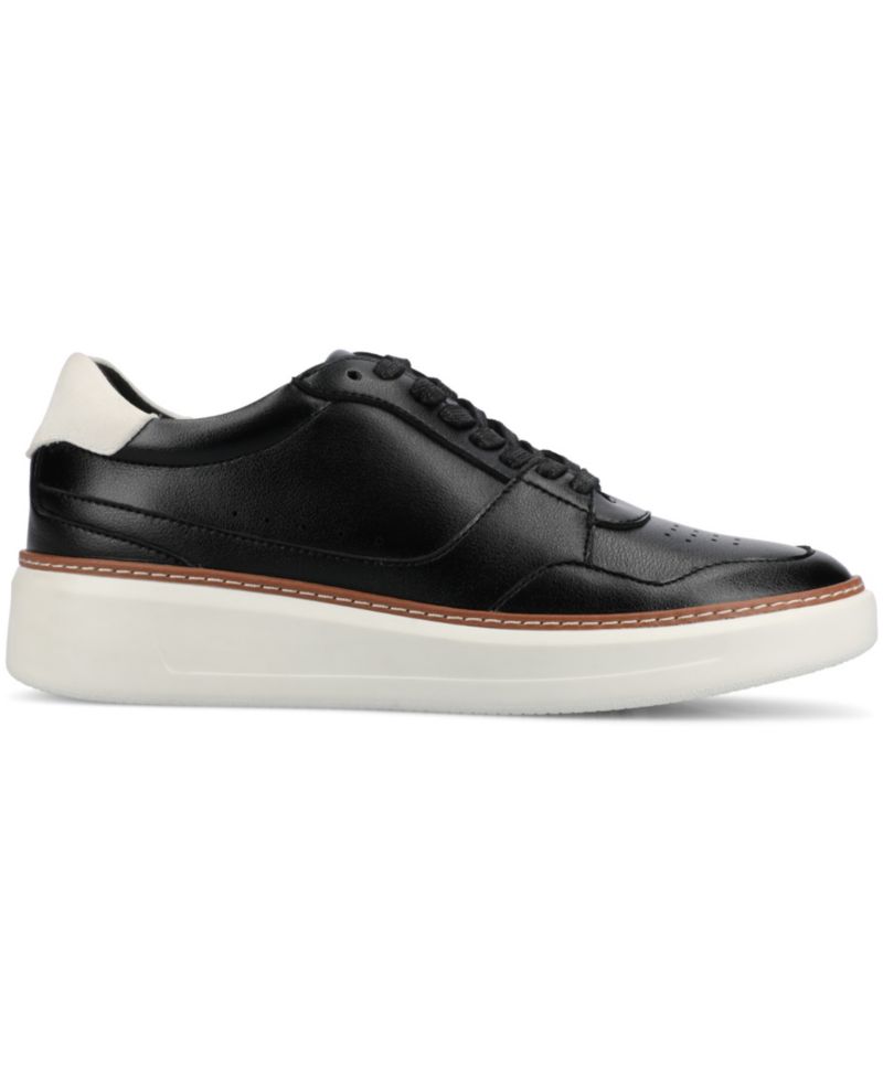 Men's Hustle Comfort Perforated Low Top Flexible Court Sneakers