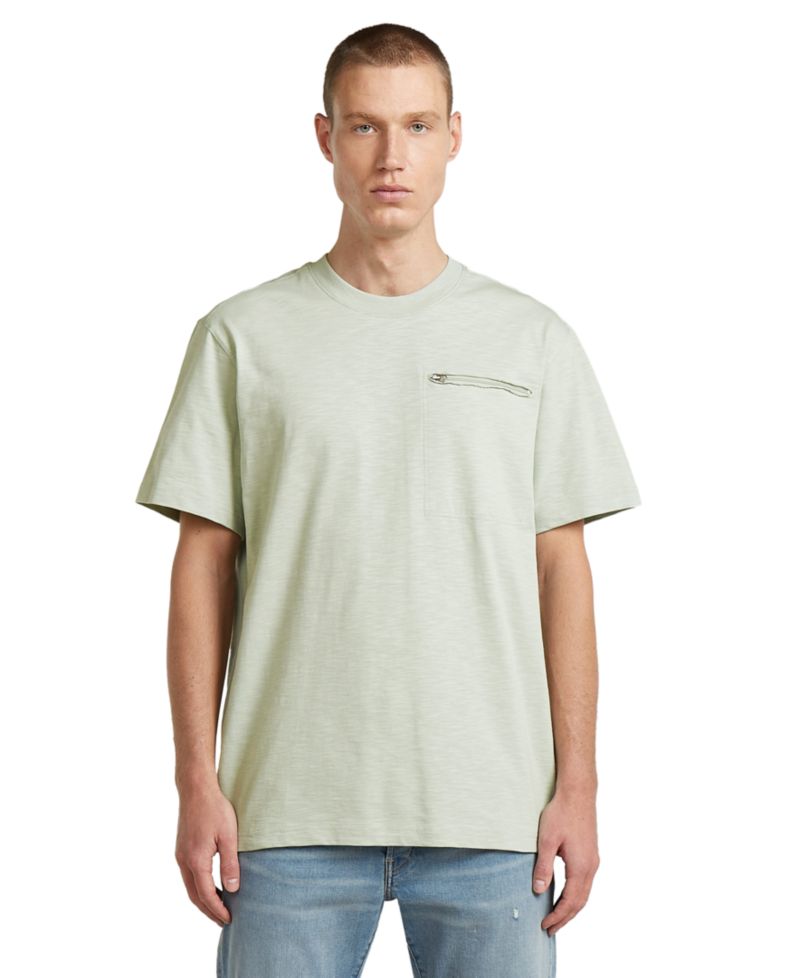 Men's Crewneck Zip Pocket T-Shirt
