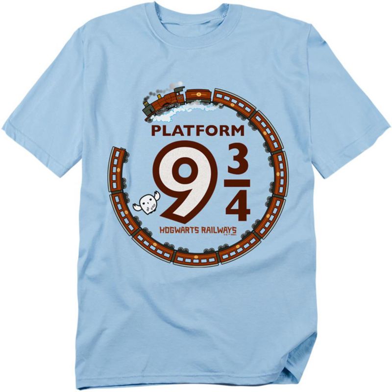 Men's Platform 9 34 Hogwart Railways T Shirt