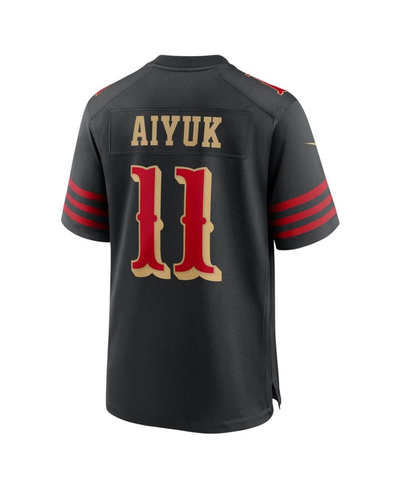 Men's Brandon Aiyuk Black San Francisco 49ers 2025 Rivalries Collection Game Jersey