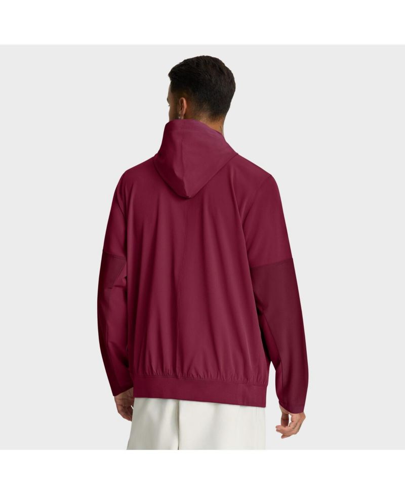 Men's Garnet Florida State Seminoles Anorak Half-Zip Hoodie Jacket