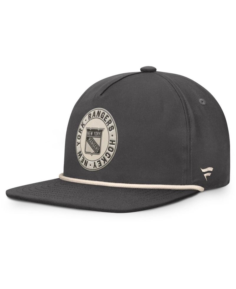 Men's Charcoal New York Rangers Closer Adjustable Hat