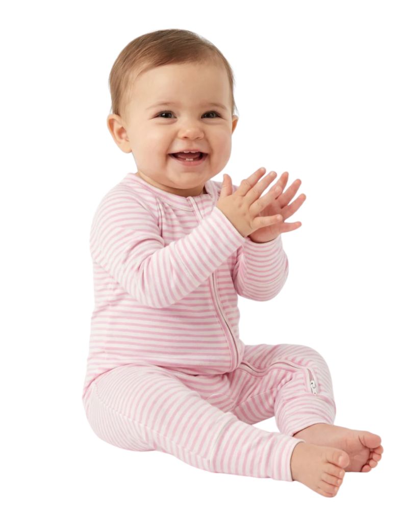 Baby Girls Ballet Stripe Bamboo Sleeper
