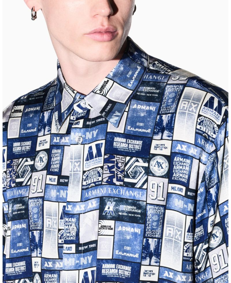 Men's Viscose All Over Print Woven Shirt