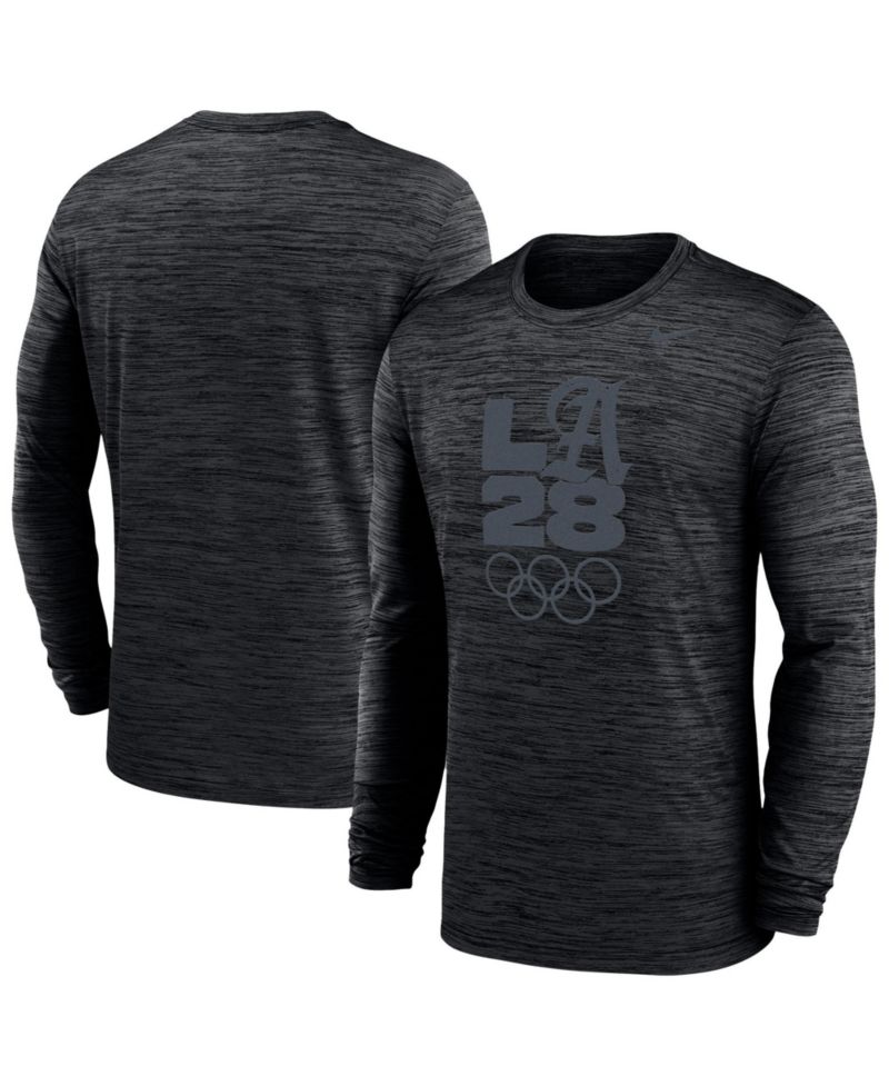 Men's Black LA28 Summer Olympics Team Issue Velocity Dri-FIT Long Sleeve T-Shirt