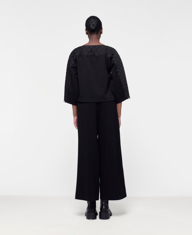 Women's Quilted Embroidered Top