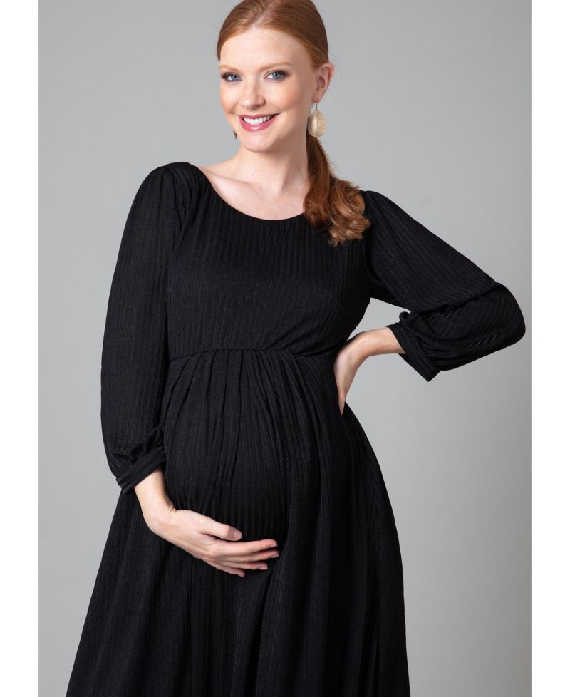Maternity Tiffany Rose Isla Ribbed Jersey Dress