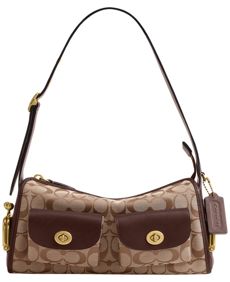 Originals Haversack Turnlock Medium Signature Jacquard Shoulder Bag 27