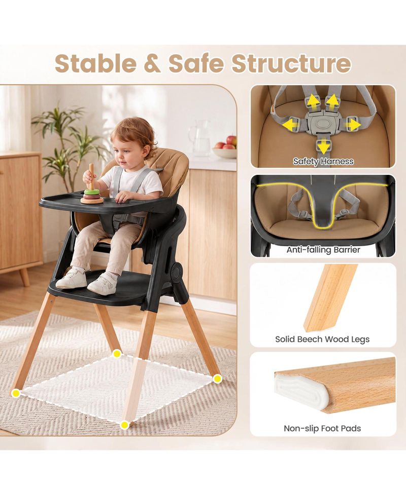 Convertible-Foldable High Chair