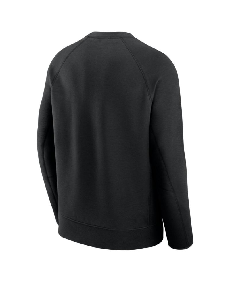 Men's Black Philadelphia Phillies Tech Fleece Raglan Sweatshirt