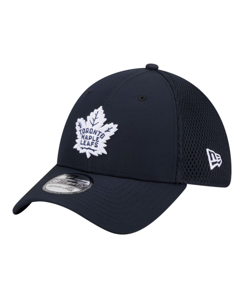 Men's Navy Toronto Maple Leafs Logo 39THIRTY Flex Hat