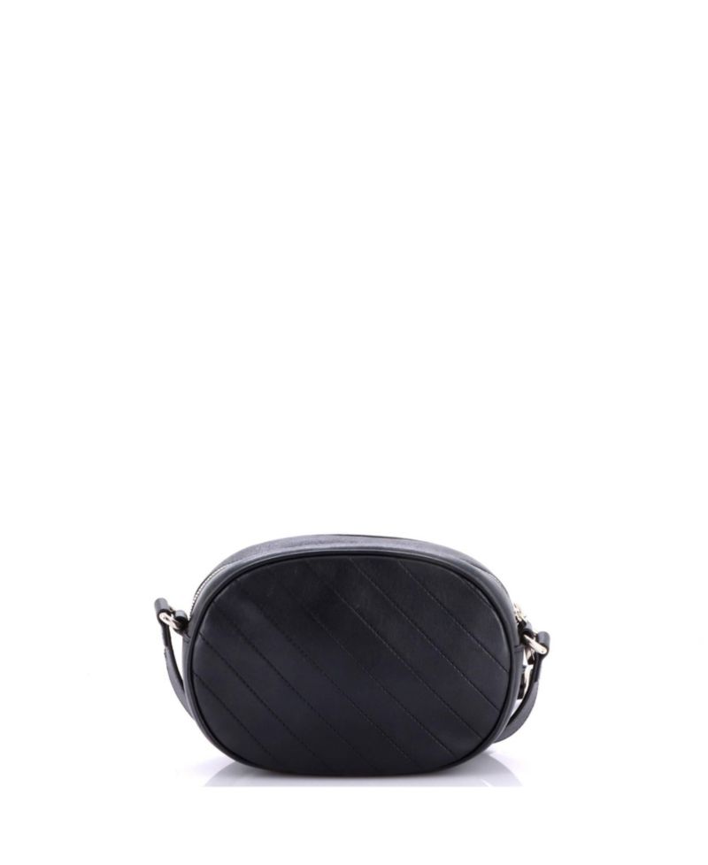 Blondie NM Round Camera Bag Diagonal Quilted Leather