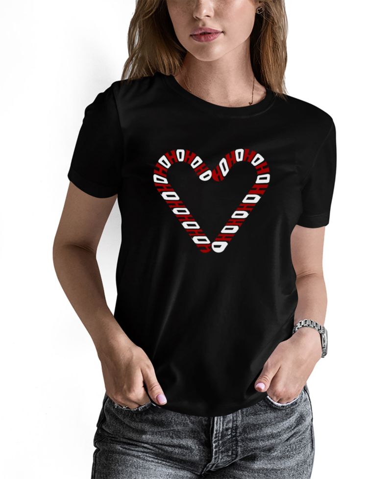 Women's Candy Canes Word Art Long-Sleeve T-Shirt