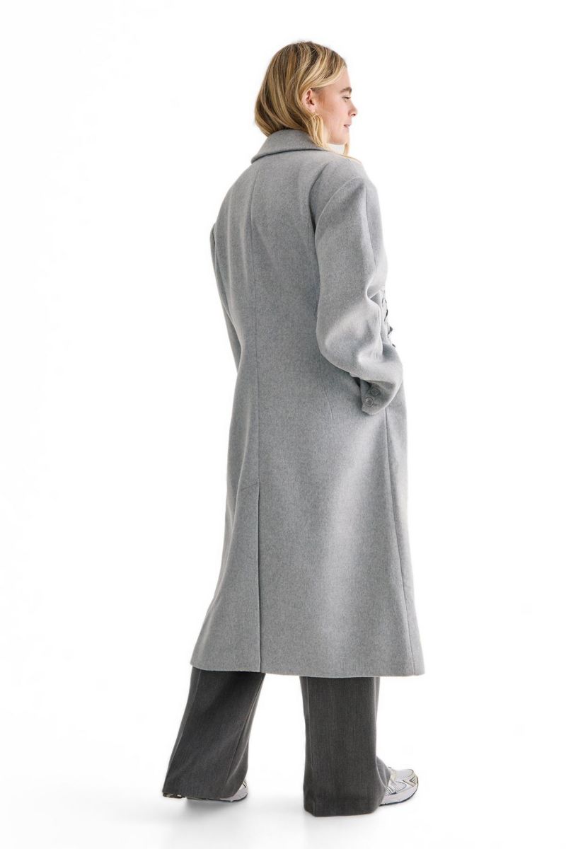 Premium Corseted Detail Maxi Coat