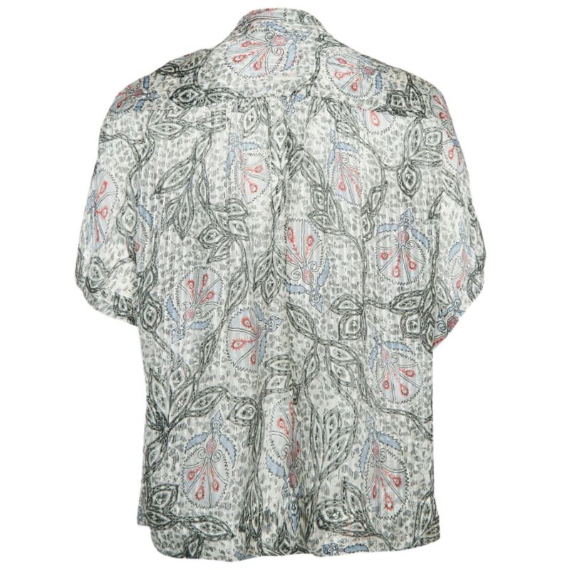 Women's Printed Silk Blouse