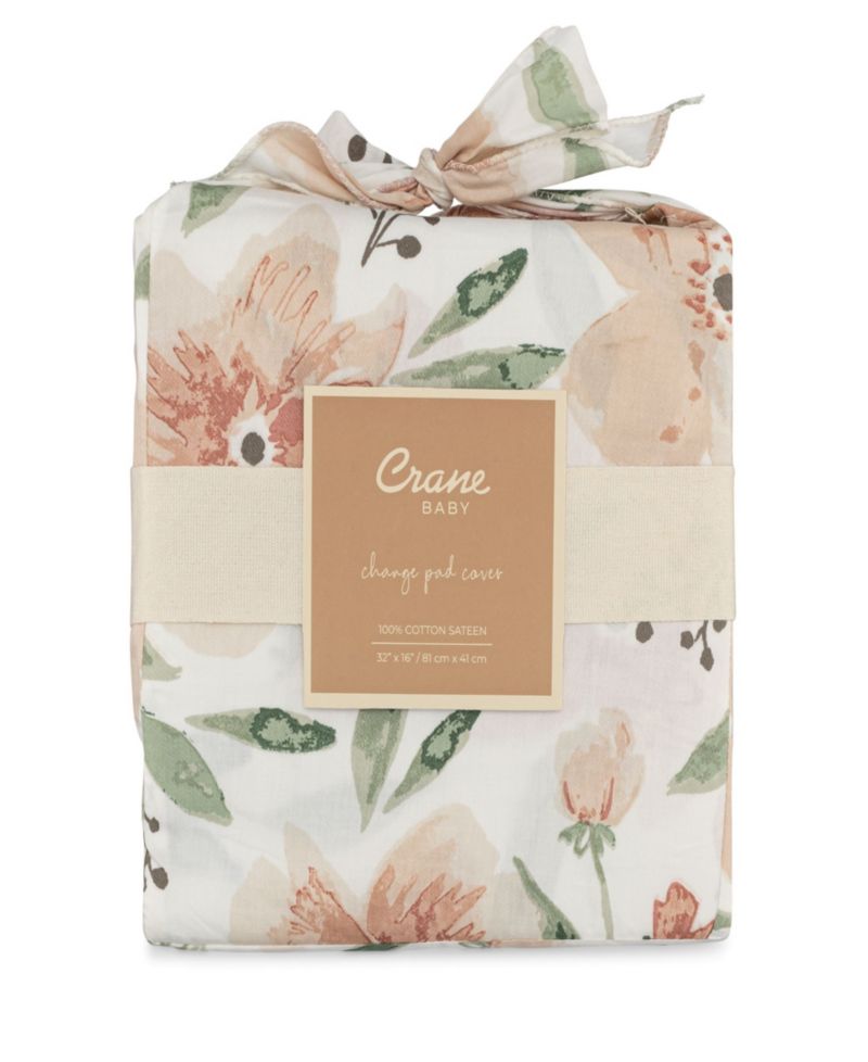 Parker Quilted Change Pad Cover - Floral