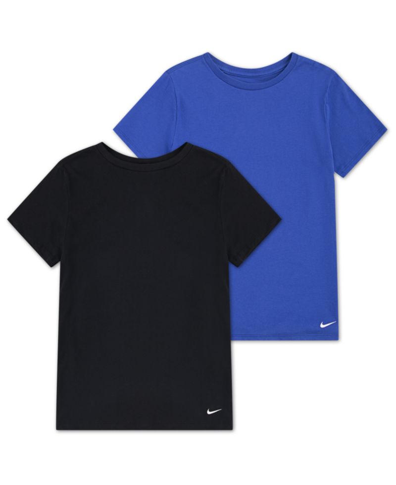 Boys' 8-20 Crewneck Short-Sleeve Undershirt, 2-Pack
