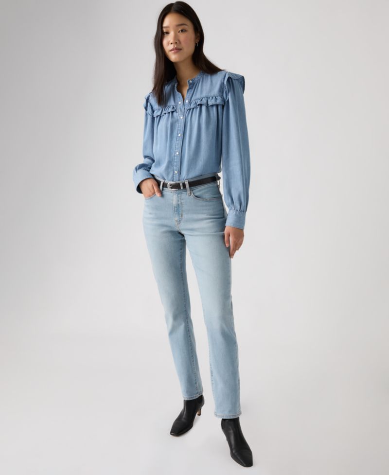 Women's Classic Mid-Rise Straight-Leg Jeans