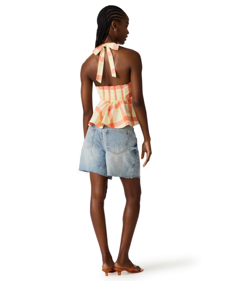 Women's Tania Halter Neck Ruched Back Top