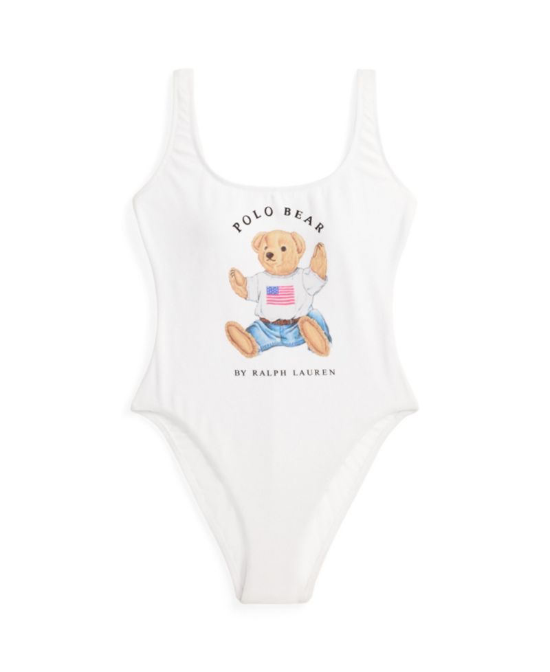 Women's Polo Bear Tank One-Piece Swimsuit