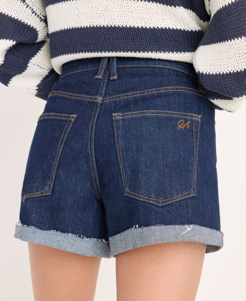 Women's Girlfriend Mid-Rise Denim Shorts