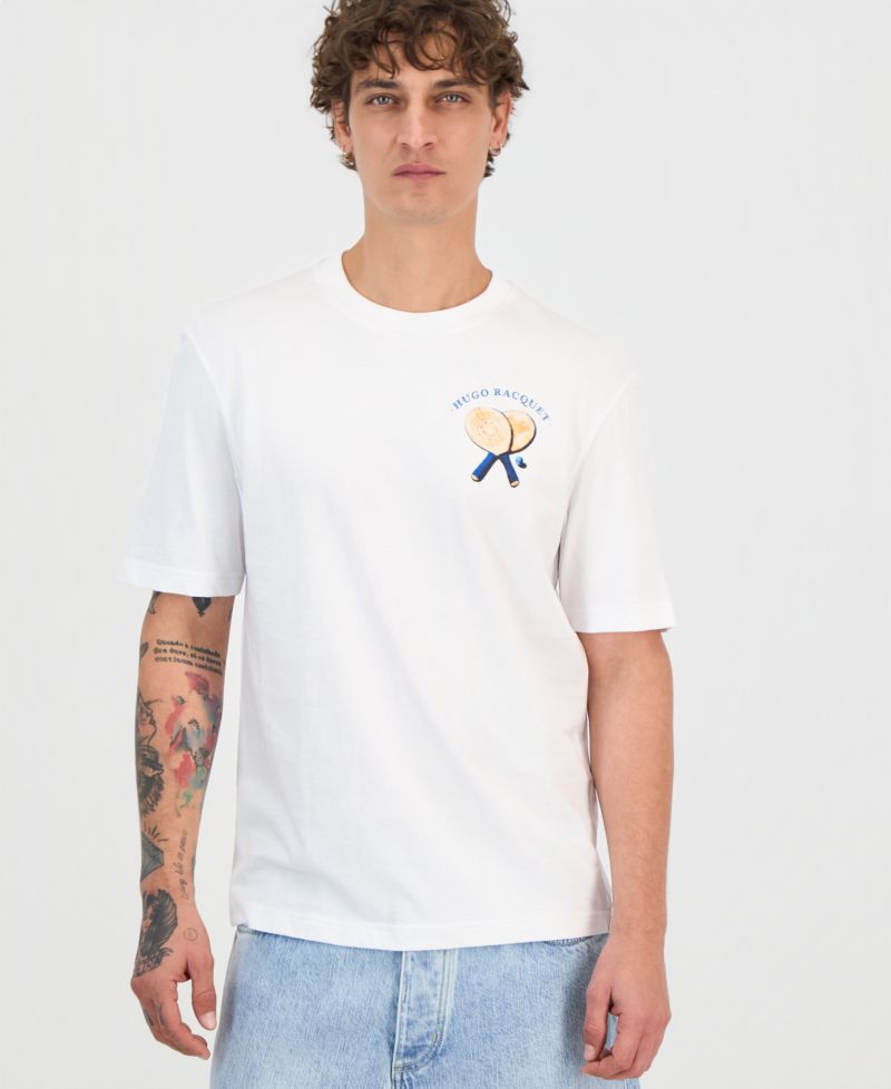 Men's Nulaxo Cotton Graphic Regular-Fit T-Shirt