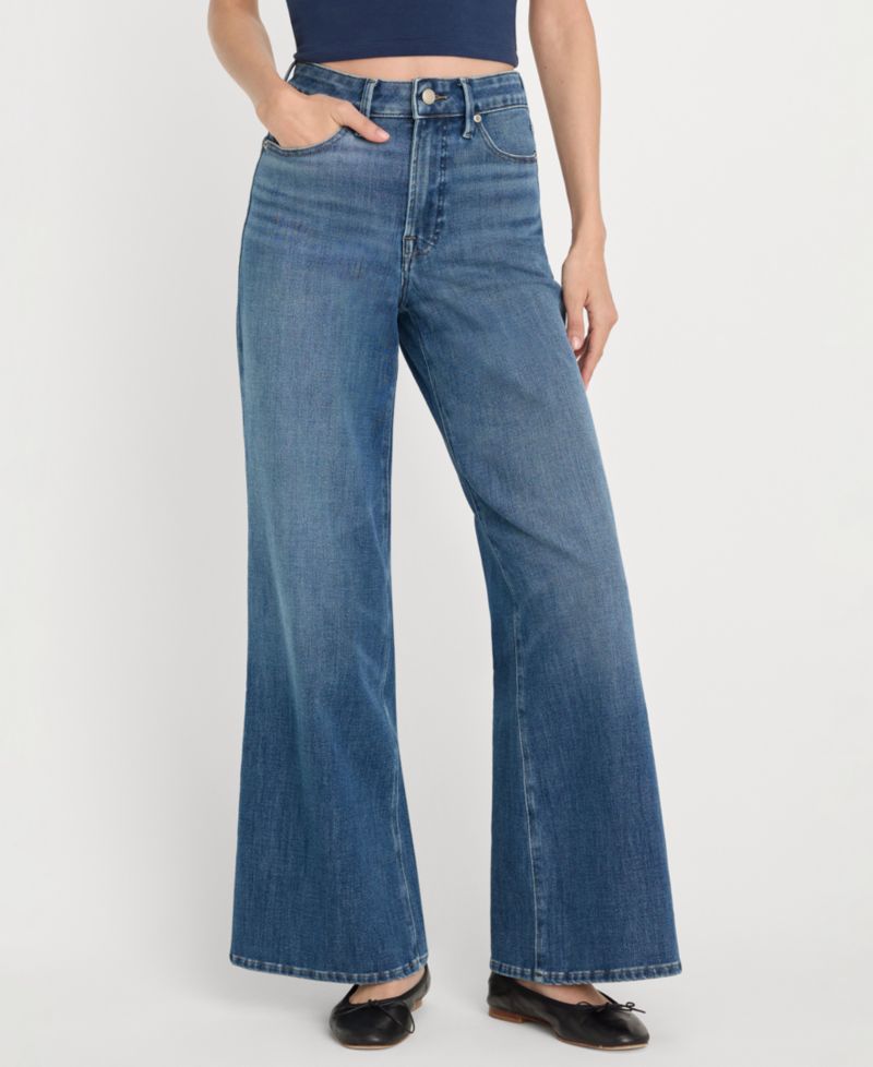Petite Soft Tech Good Waist Palazzo Ankle Jeans