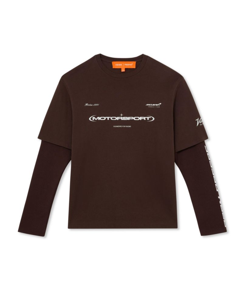 Men's Rovik McLaren Racing Double-Layer Relaxed T-Shirt Unisex-Fit