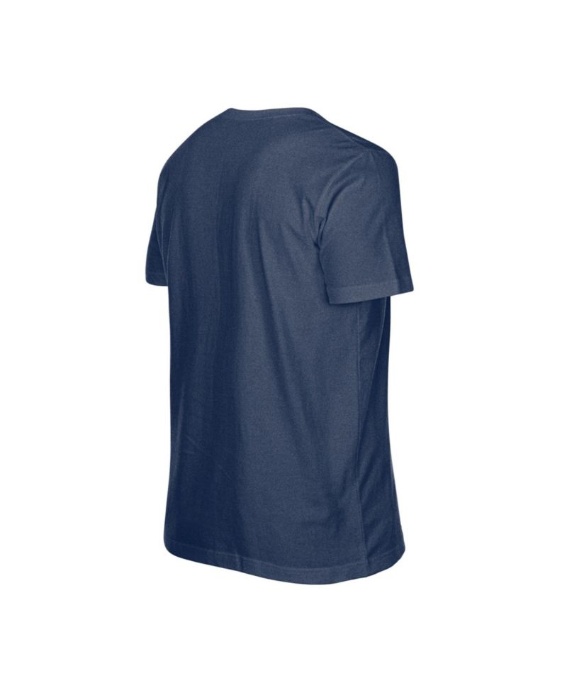 Men's Navy Atlanta Braves Oversized Throwback Distressed T-Shirt
