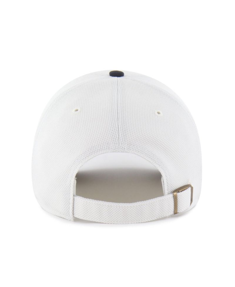 Men's and Women's '47 White/Navy Illinois Fighting Illini Pique Patch Clean Up Adjustable Hat