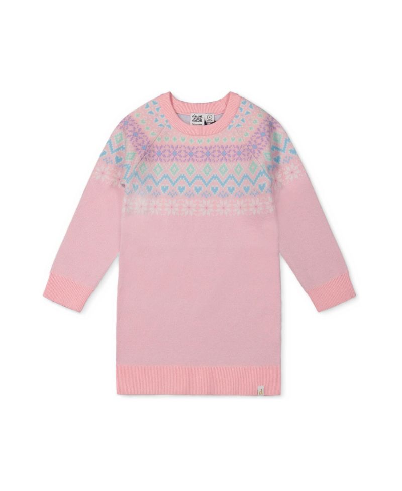 Girls' 4-16 Apr&egrave;s-Ski Fair Isle Knit Dress