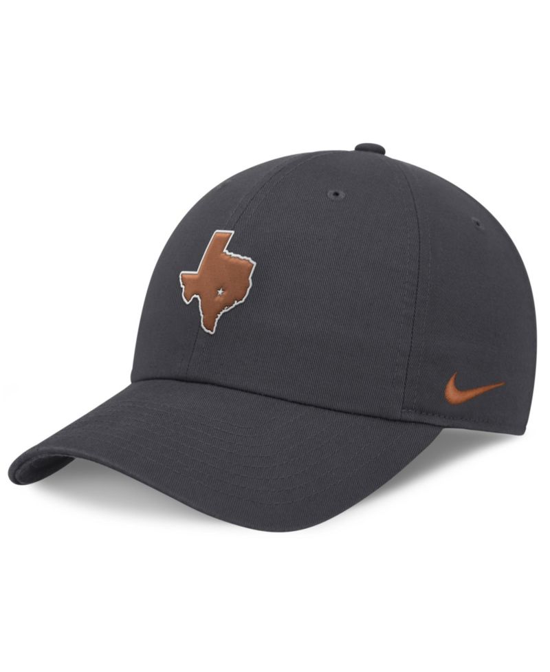 Men's Anthracite Texas Longhorns Club Dri-FIT Adjustable Hat