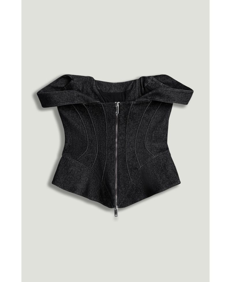 Women's Off-Shoulder Sculpted Bustier
