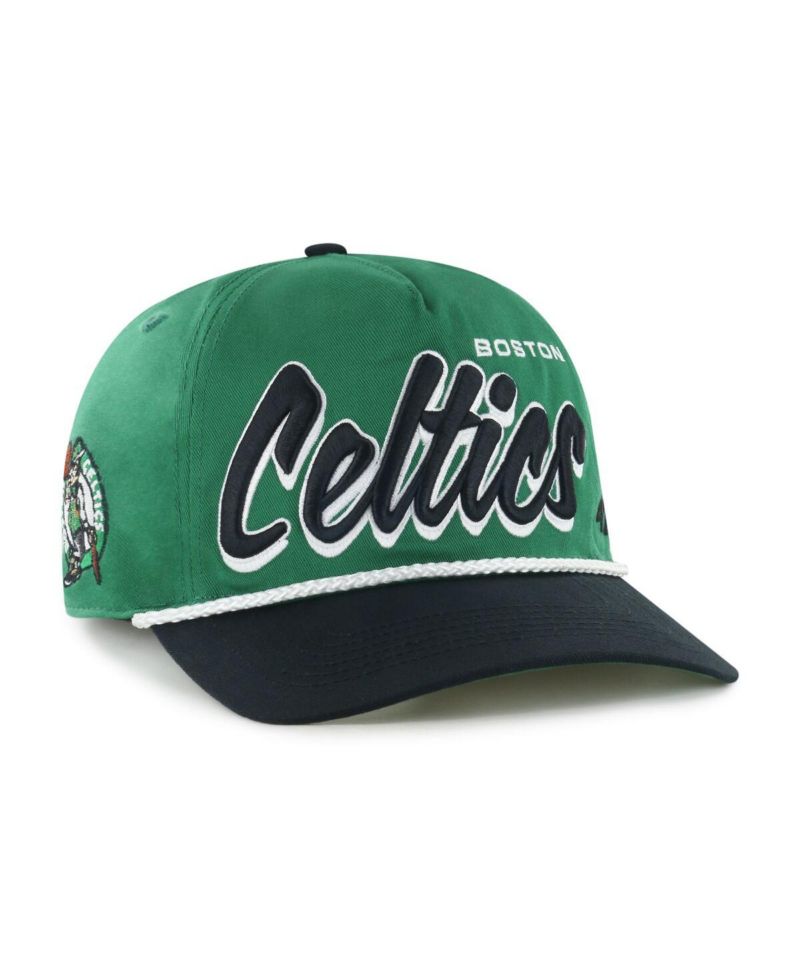 Men's Kelly Green/Black Boston Celtics Drop Shadow Rope Hitch Adjustable Hat