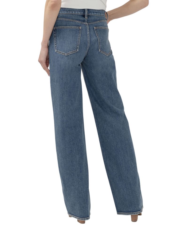Women's Low-Rise Wide-Leg V-Front Jeans