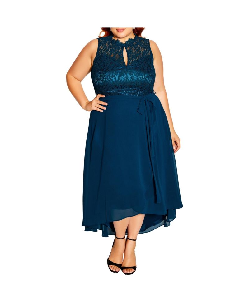 Women's Plus Size Hi Lo Lover Sweetheart Dress