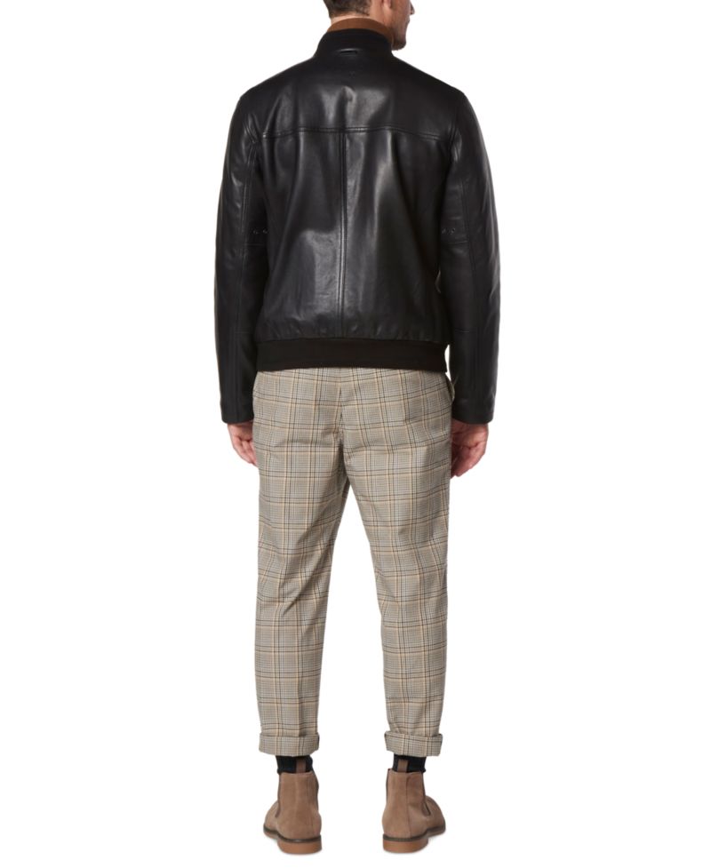 Men's MacNeil Smooth Genuine Leather Bomber Jacket
