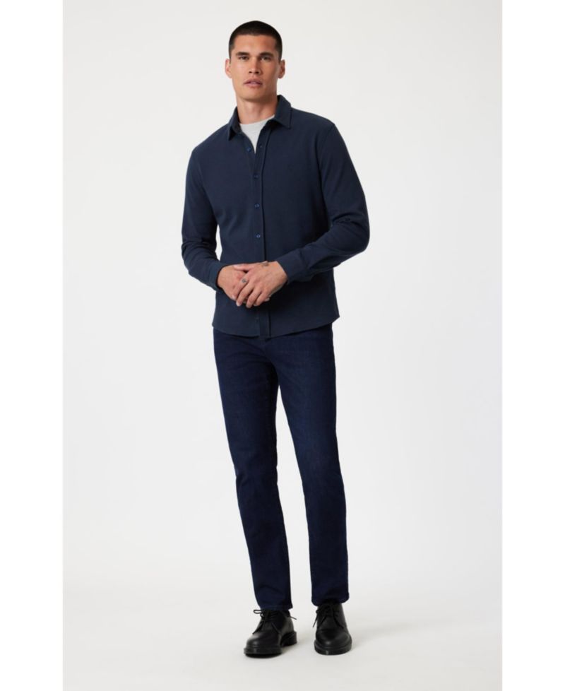 Mavi Men's Zach Straight Leg In Ink Brushed Supermove